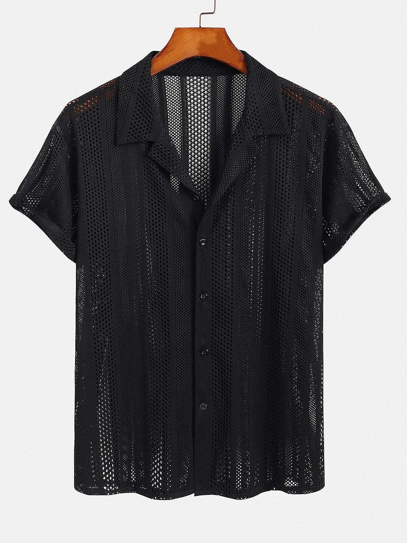 Mesh Textured Shirt-Mitchell Shoes
