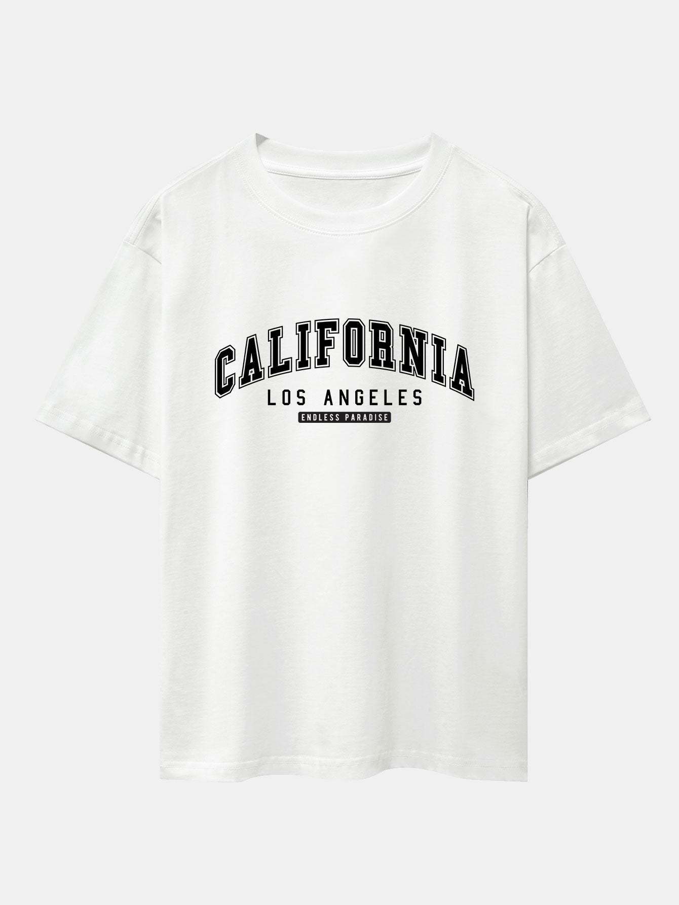 California Print Heavy Weight Oversize T-Shirt-Mitchell Shoes