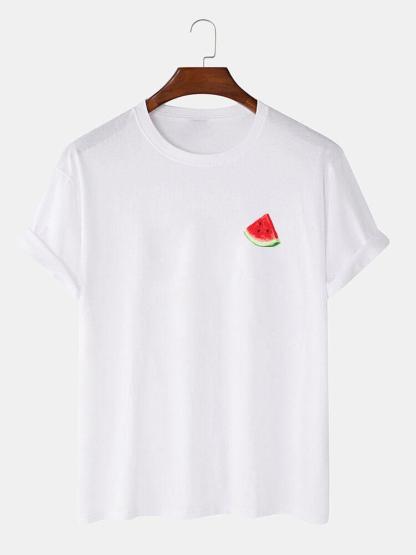 Watermelon Print T-Shirt-Mitchell Shoes