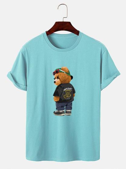 Cool Bear Print T-Shirt-Mitchell Shoes