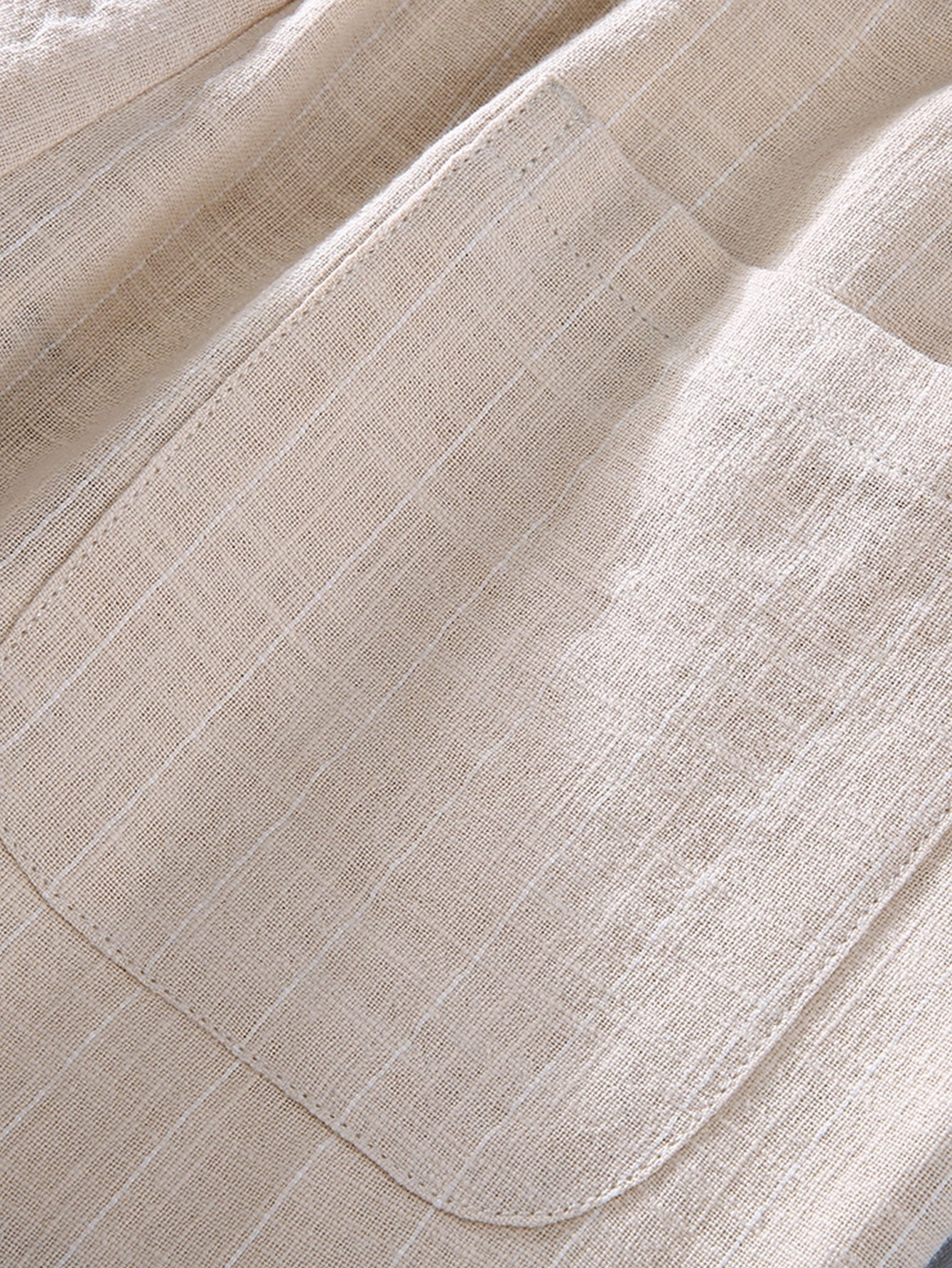 Striped Linen Cotton Blend Cropped Pants-Mitchell Shoes
