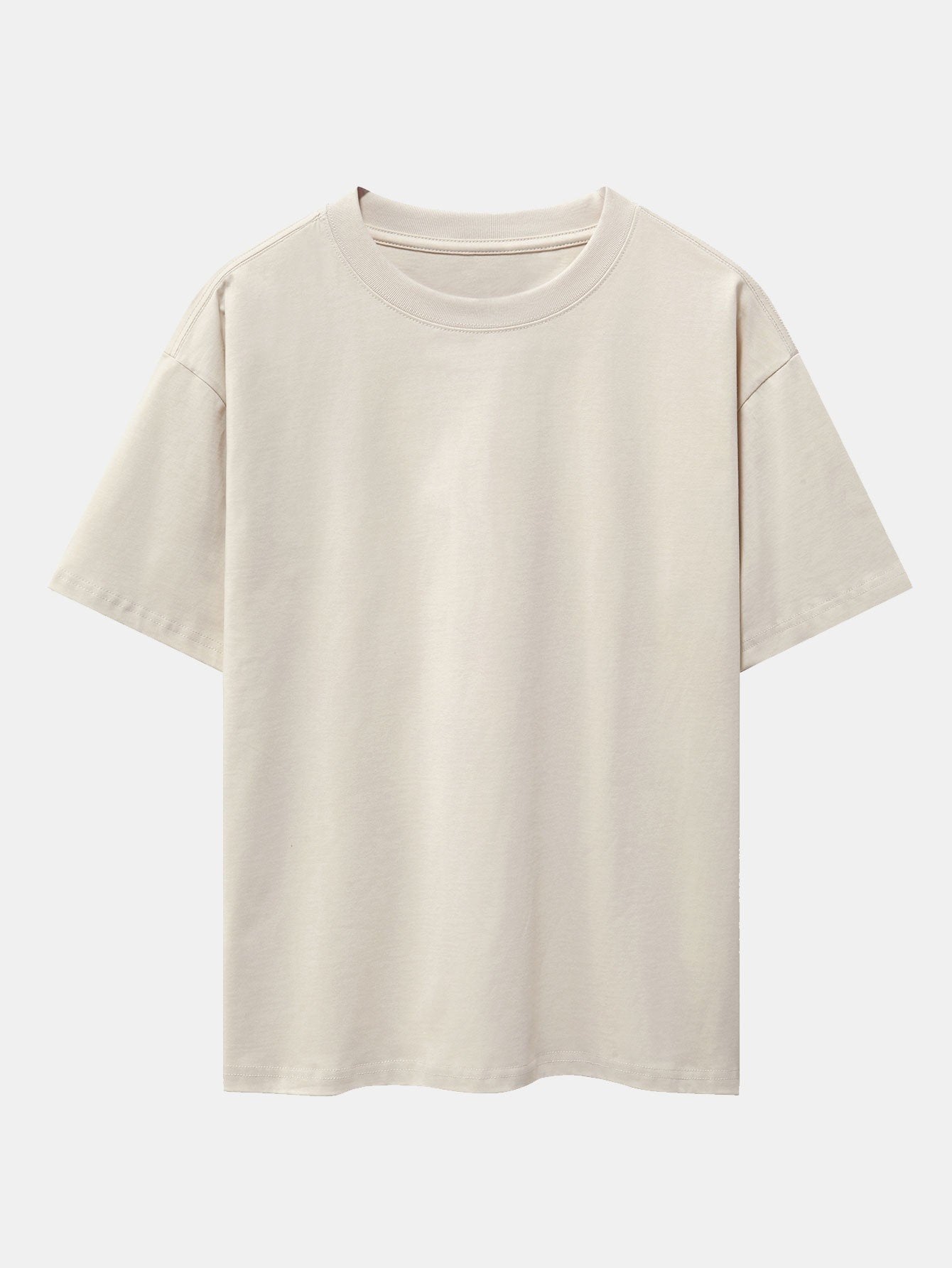 Slogan Back Print Oversize T-Shirt & Corduroy Shorts-Mitchell Shoes