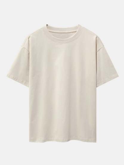 Slogan Back Print Oversize T-Shirt & Corduroy Shorts-Mitchell Shoes