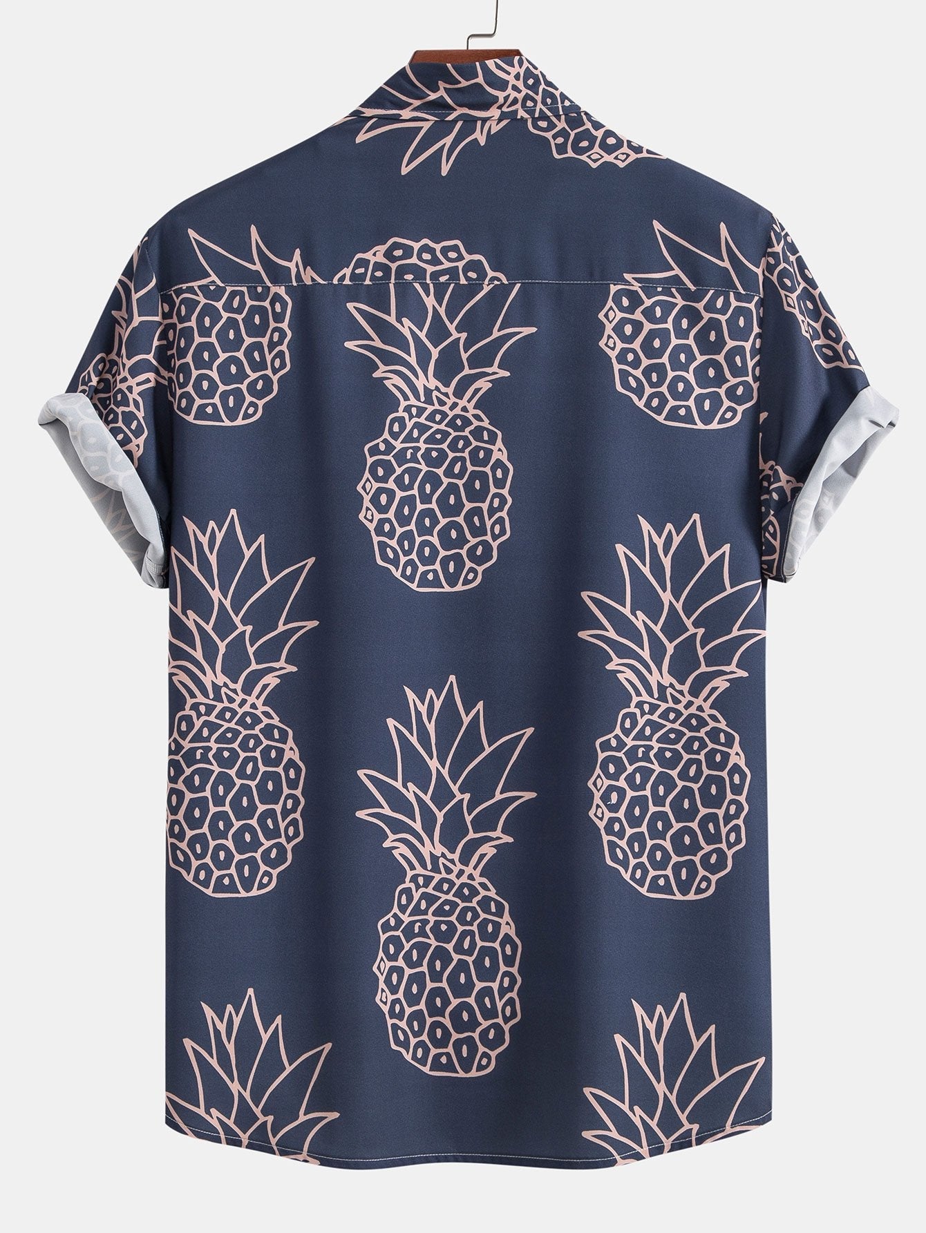 Pineapple Print Button Up Shirt & Shorts-Mitchell Shoes