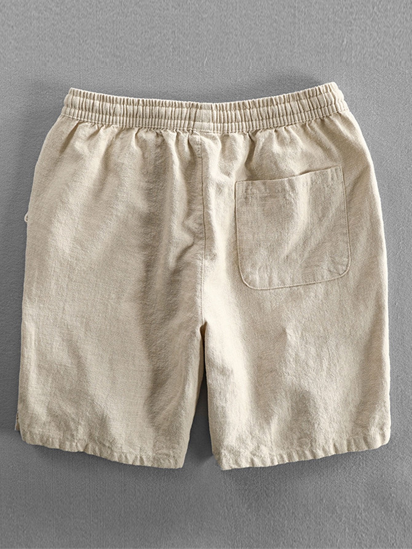 Linen Cotton Blend Drawstring Shorts-Mitchell Shoes