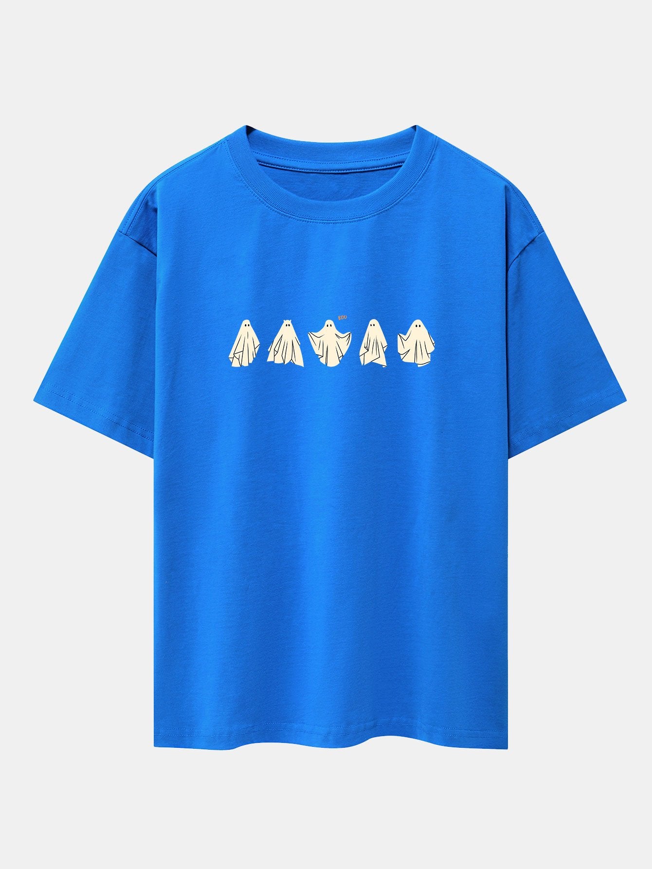 Ghost Print Heavy Weight Drop Shoulder Oversize T-Shirt-Mitchell Shoes