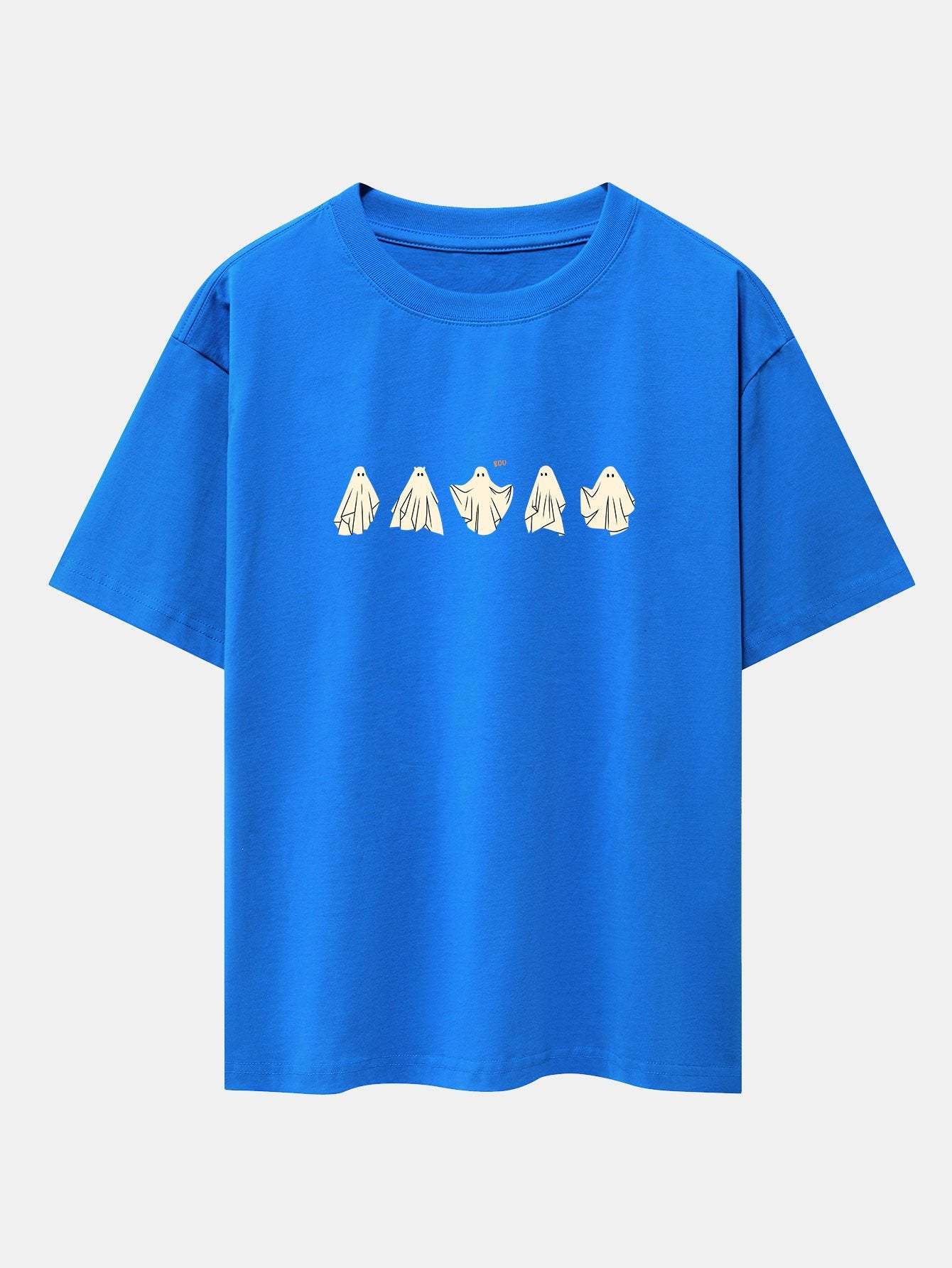 Ghost Print Heavy Weight Drop Shoulder Oversize T-Shirt-Mitchell Shoes