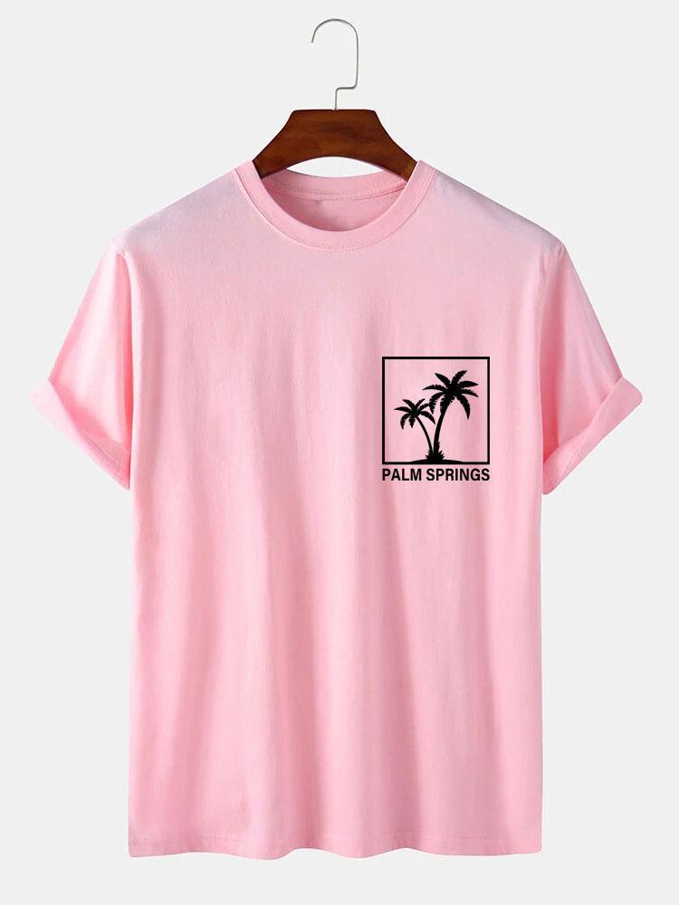 Palm Tree Print T-Shirt-Mitchell Shoes