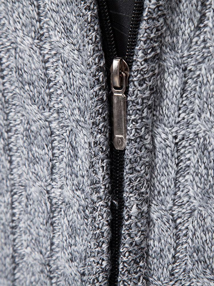 Braided Zip Sweater-Mitchell Shoes