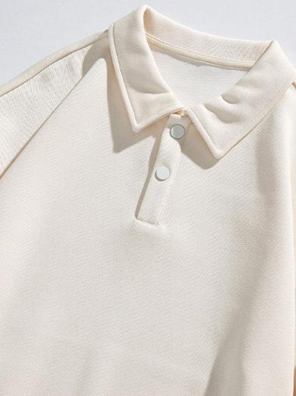 Relax Fit Basic Polo Sweatshirt-Mitchell Shoes