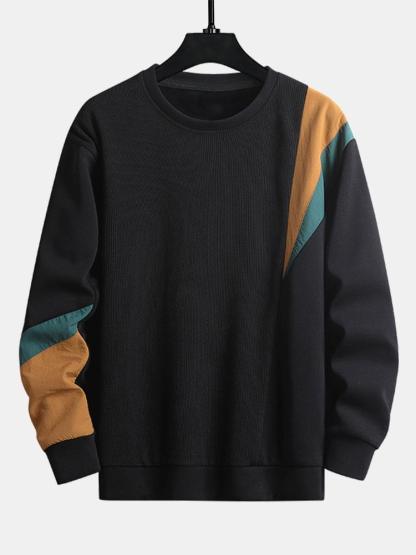 Color Block Crewneck Sweatshirt-Mitchell Shoes