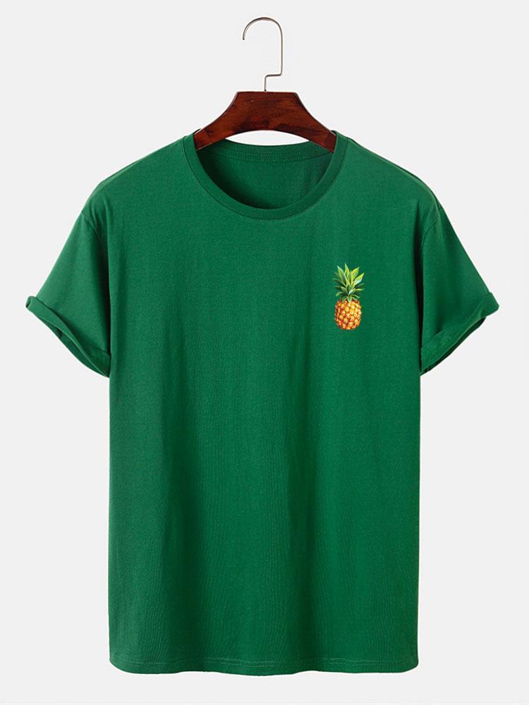 Pineapple Print T-Shirt-Mitchell Shoes