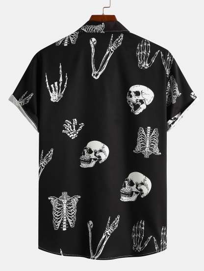 Skull Print Shirt-Mitchell Shoes