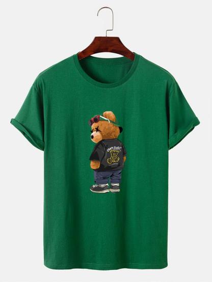 Cool Bear Print T-Shirt-Mitchell Shoes