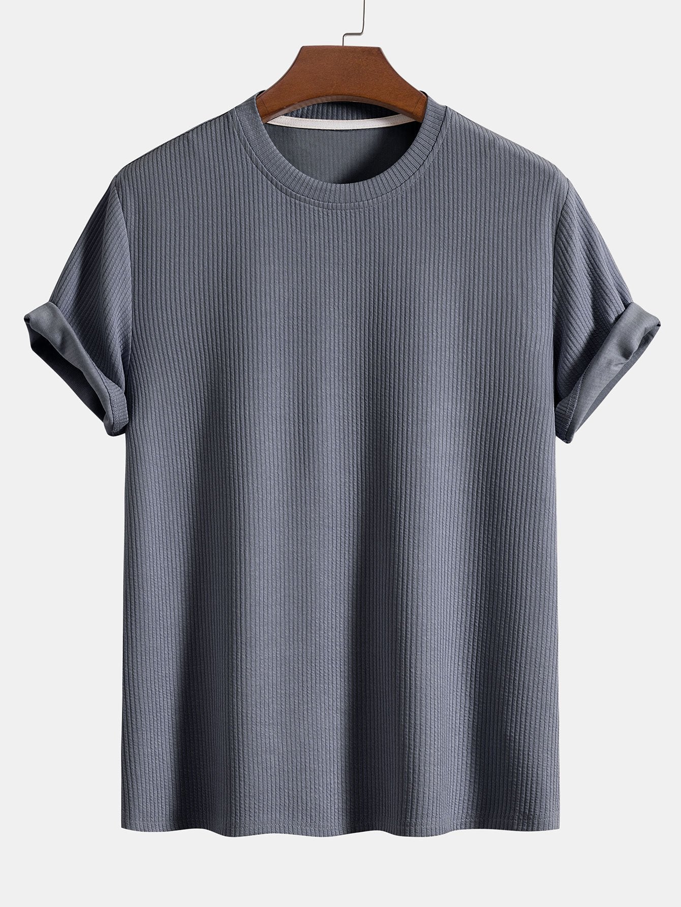 Knitted Ribbed T-Shirt-Mitchell Shoes