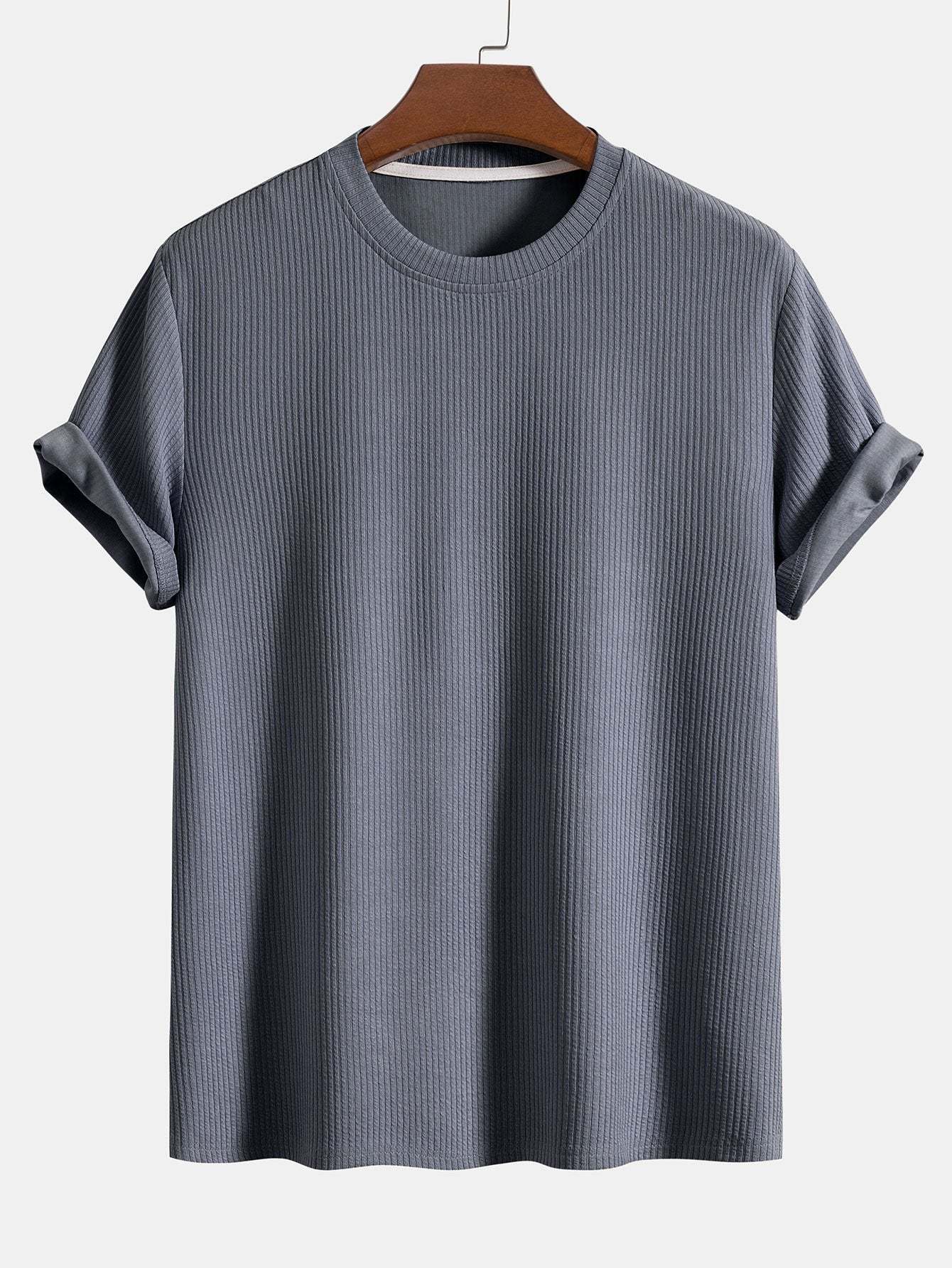 Knitted Ribbed T-Shirt-Mitchell Shoes