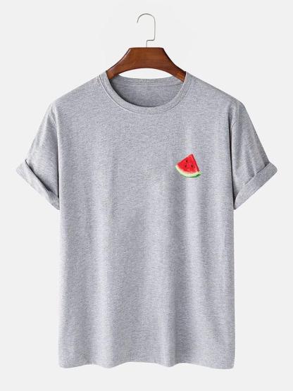 Watermelon Print T-Shirt-Mitchell Shoes