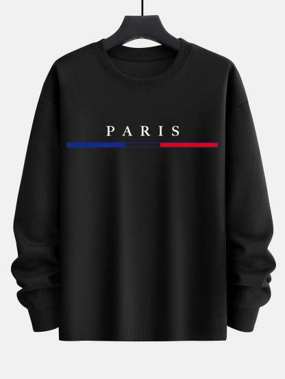 Paris Print Relax Fit Sweatshirt-Mitchell Shoes