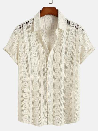 Textured Button Up Shirt-Mitchell Shoes