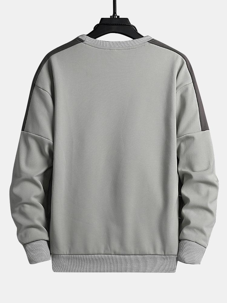 Mountain Graphic Print Crew Neck Sweatshirt-Mitchell Shoes