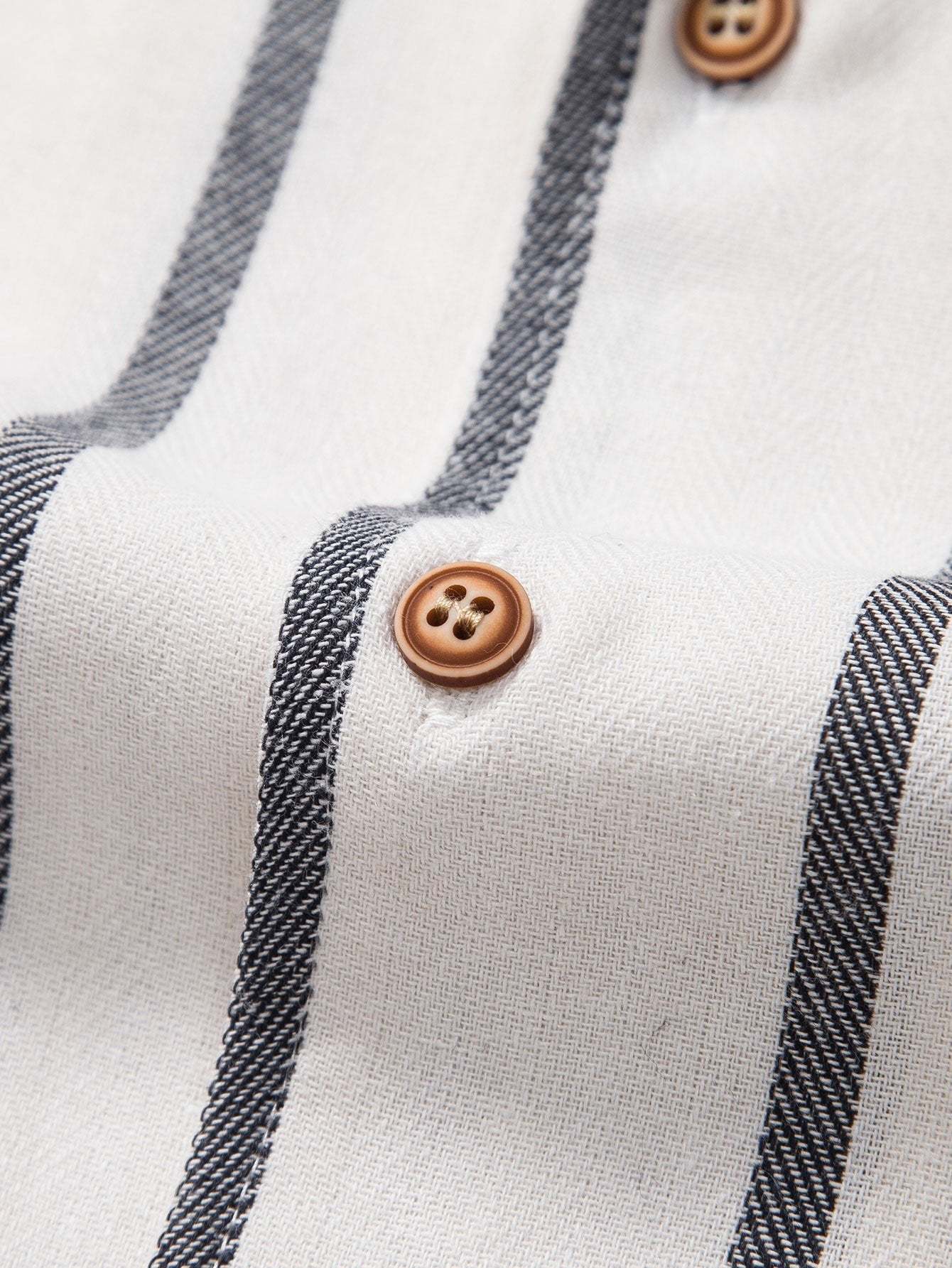 Cotton Blend Striped Cuban Shirt & Straight Leg Linen Pants-Mitchell Shoes