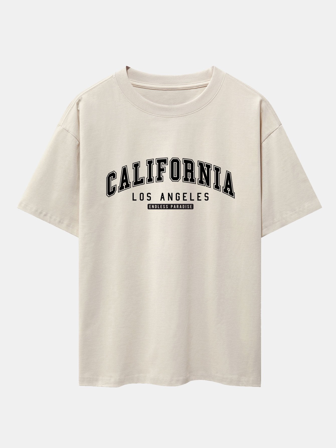 California Print Heavy Weight Oversize T-Shirt-Mitchell Shoes