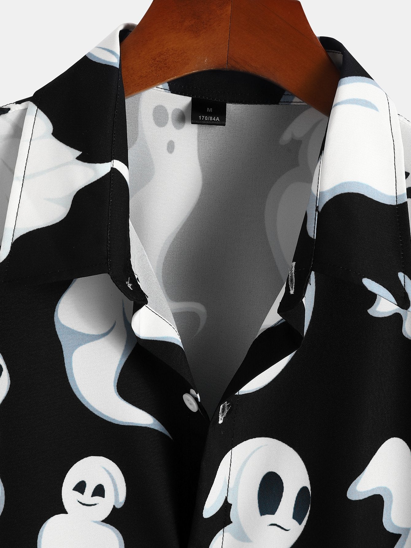 Cute Ghost Print Shirt-Mitchell Shoes