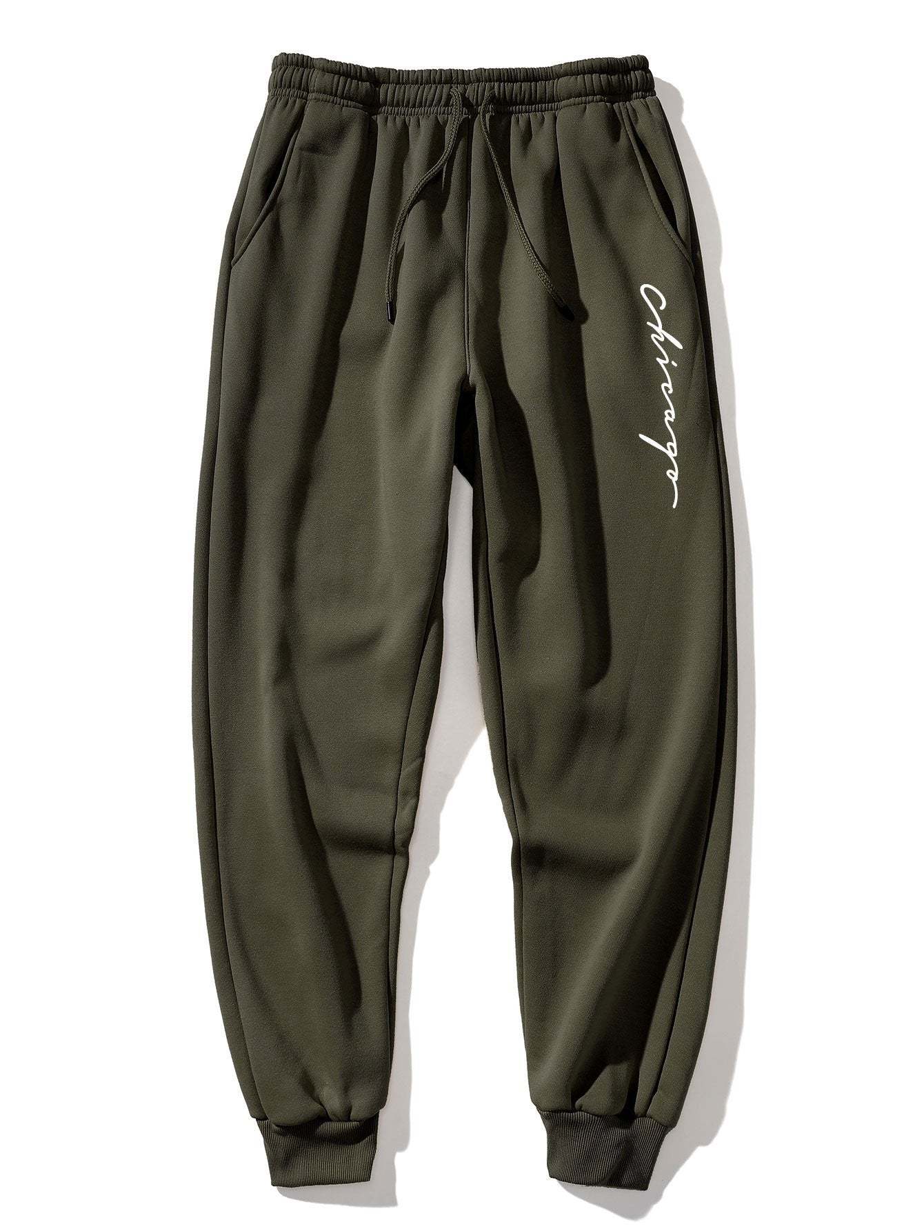 Chicago Print Jogger Pants-Mitchell Shoes