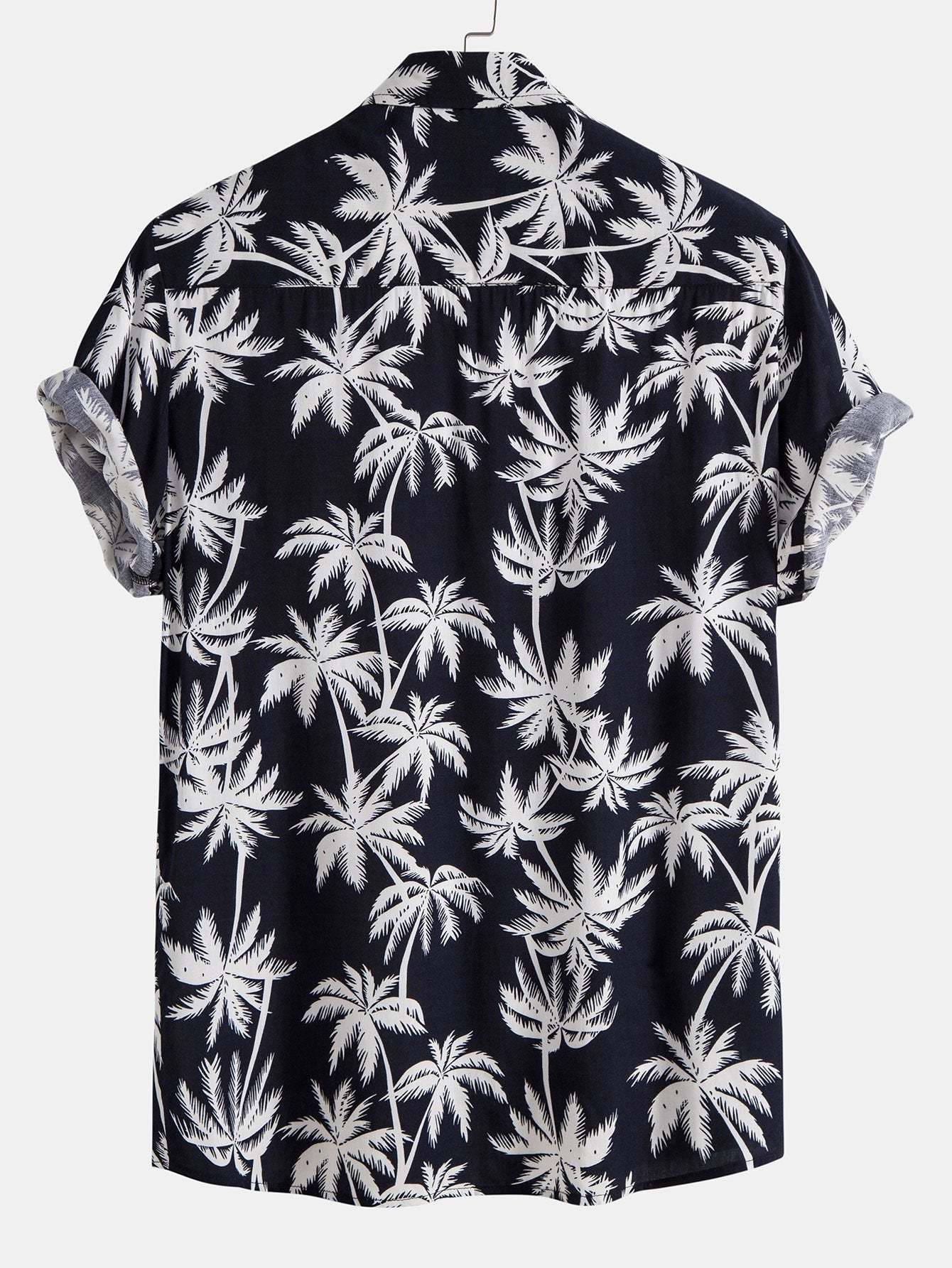 Palm Tree Print Shirt & Swim Shorts-Mitchell Shoes