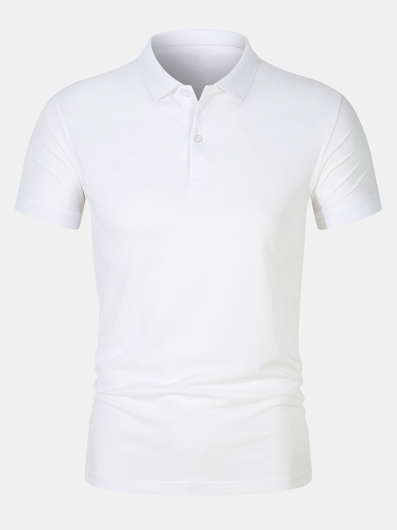 Solid Mesh Polo Shirt-Mitchell Shoes