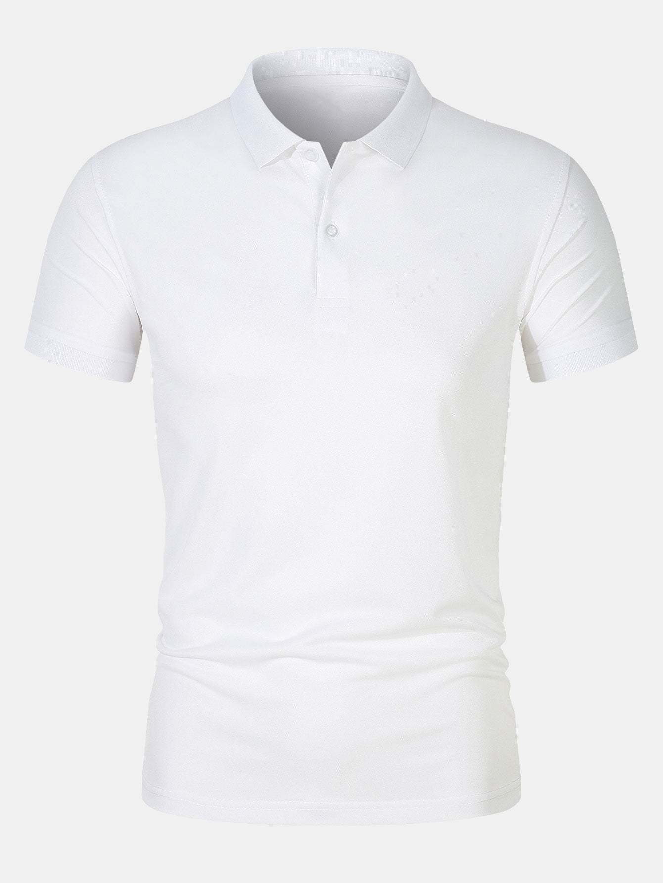 Solid Mesh Polo Shirt-Mitchell Shoes