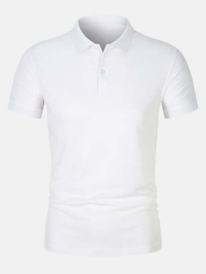 Solid Mesh Polo Shirt-Mitchell Shoes