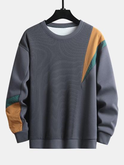 Color Block Crewneck Sweatshirt-Mitchell Shoes