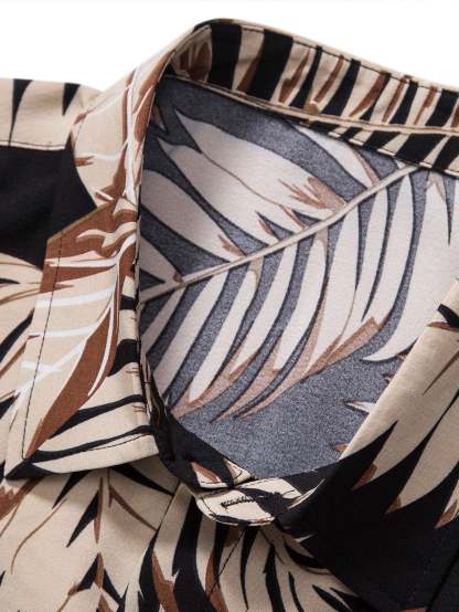 Tropical Print Shirt & Swim Shorts-Mitchell Shoes
