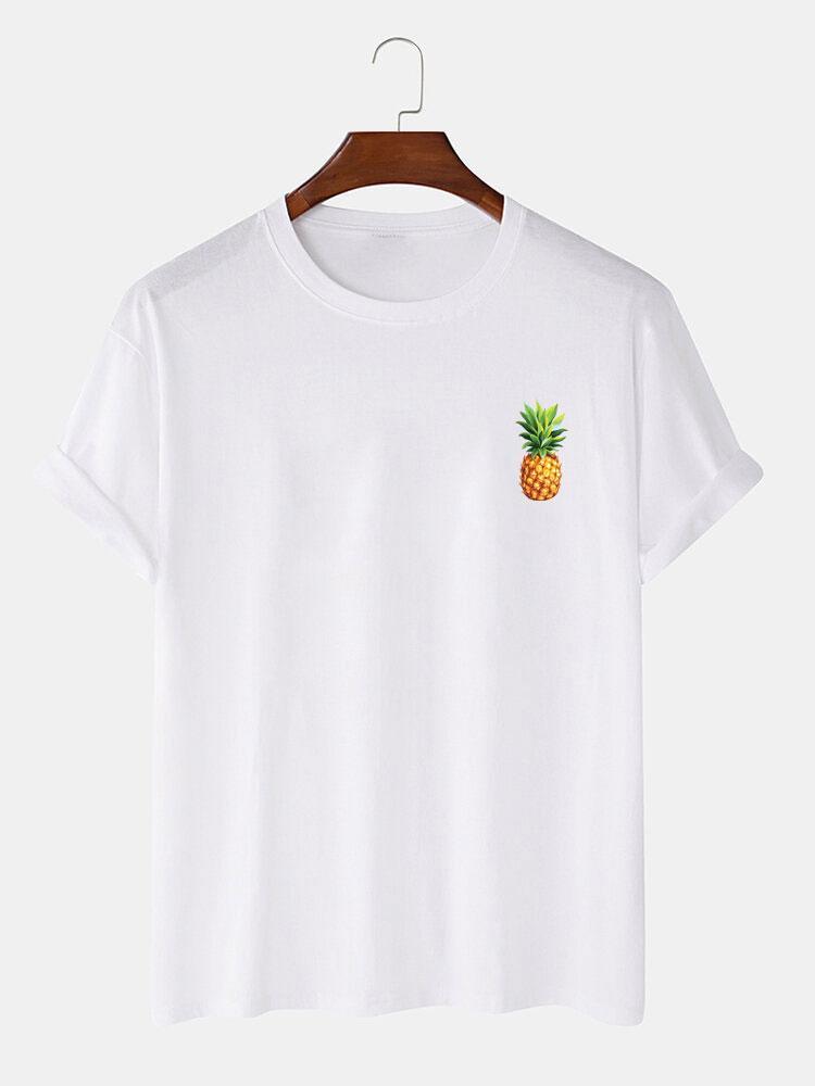 Pineapple Print T-Shirt-Mitchell Shoes