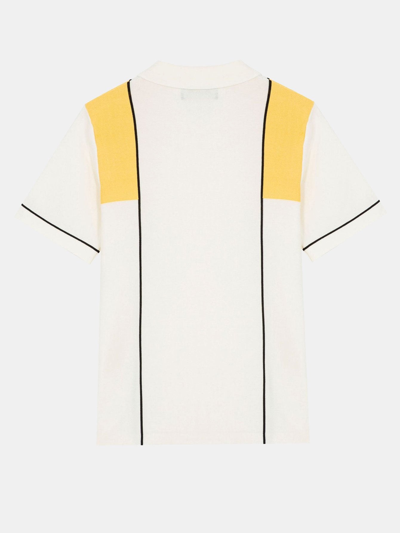 Striped Color Block Short Sleeve Sweater Polo-Mitchell Shoes