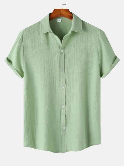 Textured Button Up Shirt-Mitchell Shoes