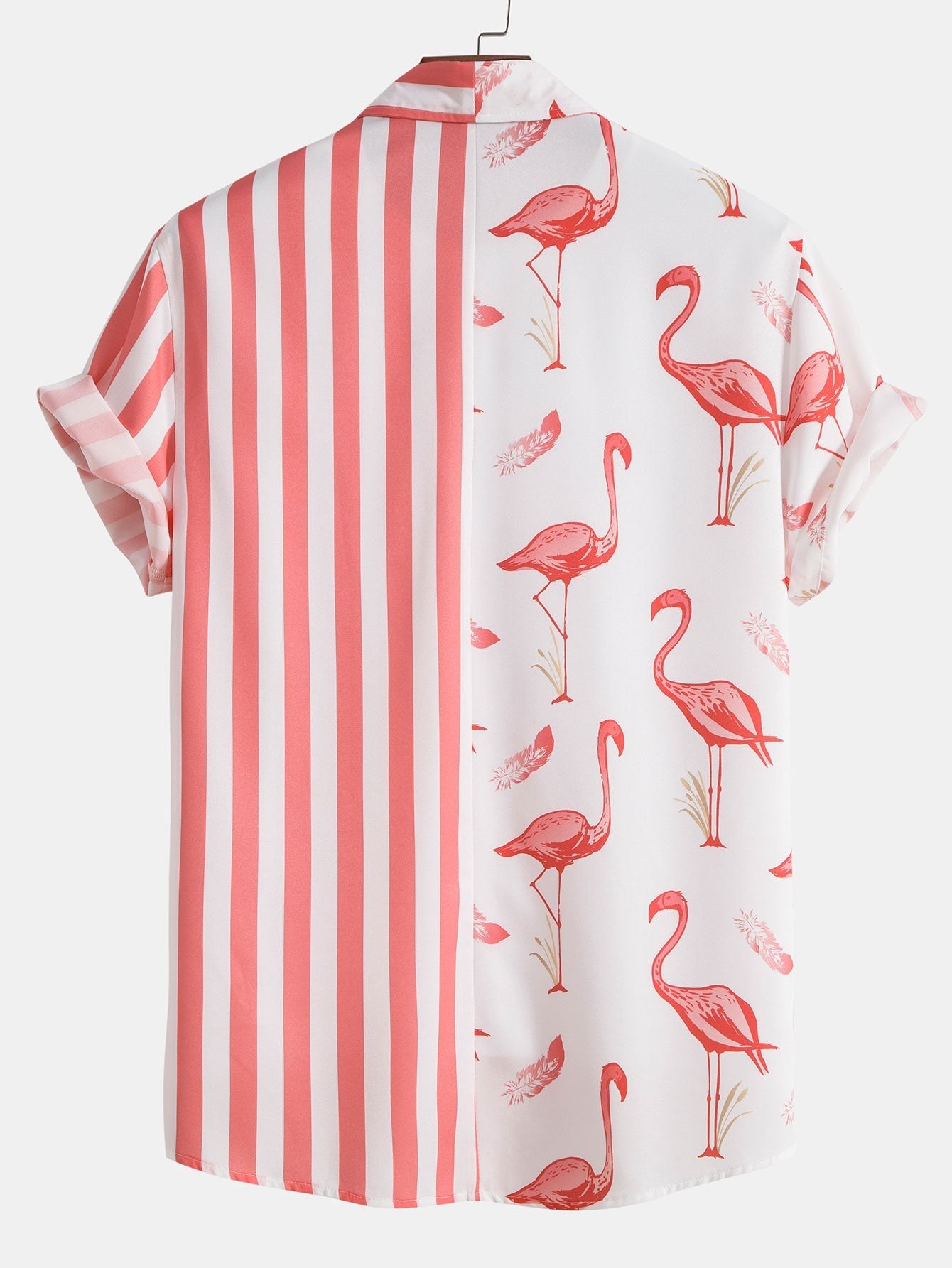Flamingo Stripe Panel Shirt & Swim Shorts-Mitchell Shoes