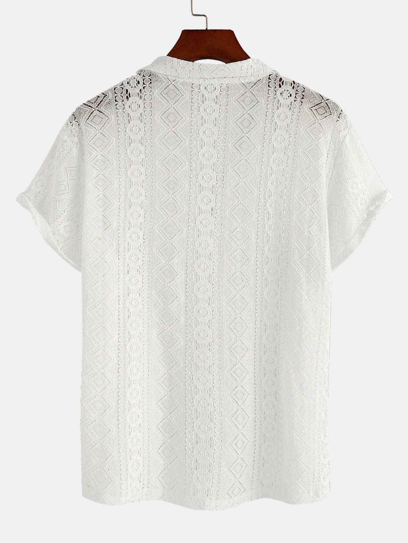 Geometry Textured Cuban Shirt & Straight Leg Linen Pants-Mitchell Shoes