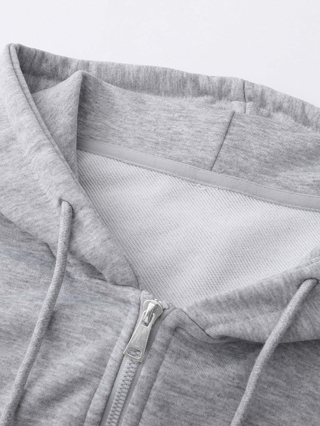 Basic Relax Fit Zip Hoodie-Mitchell Shoes
