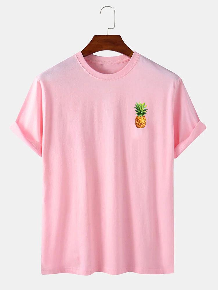 Pineapple Print T-Shirt-Mitchell Shoes