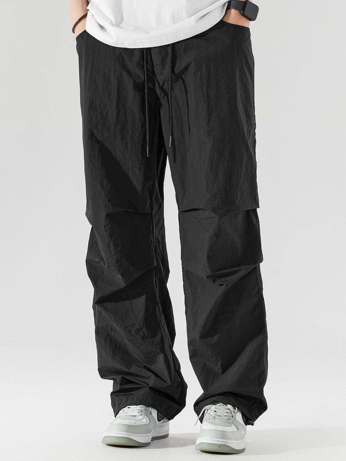 Elastic Waist Parachute Pants-Mitchell Shoes