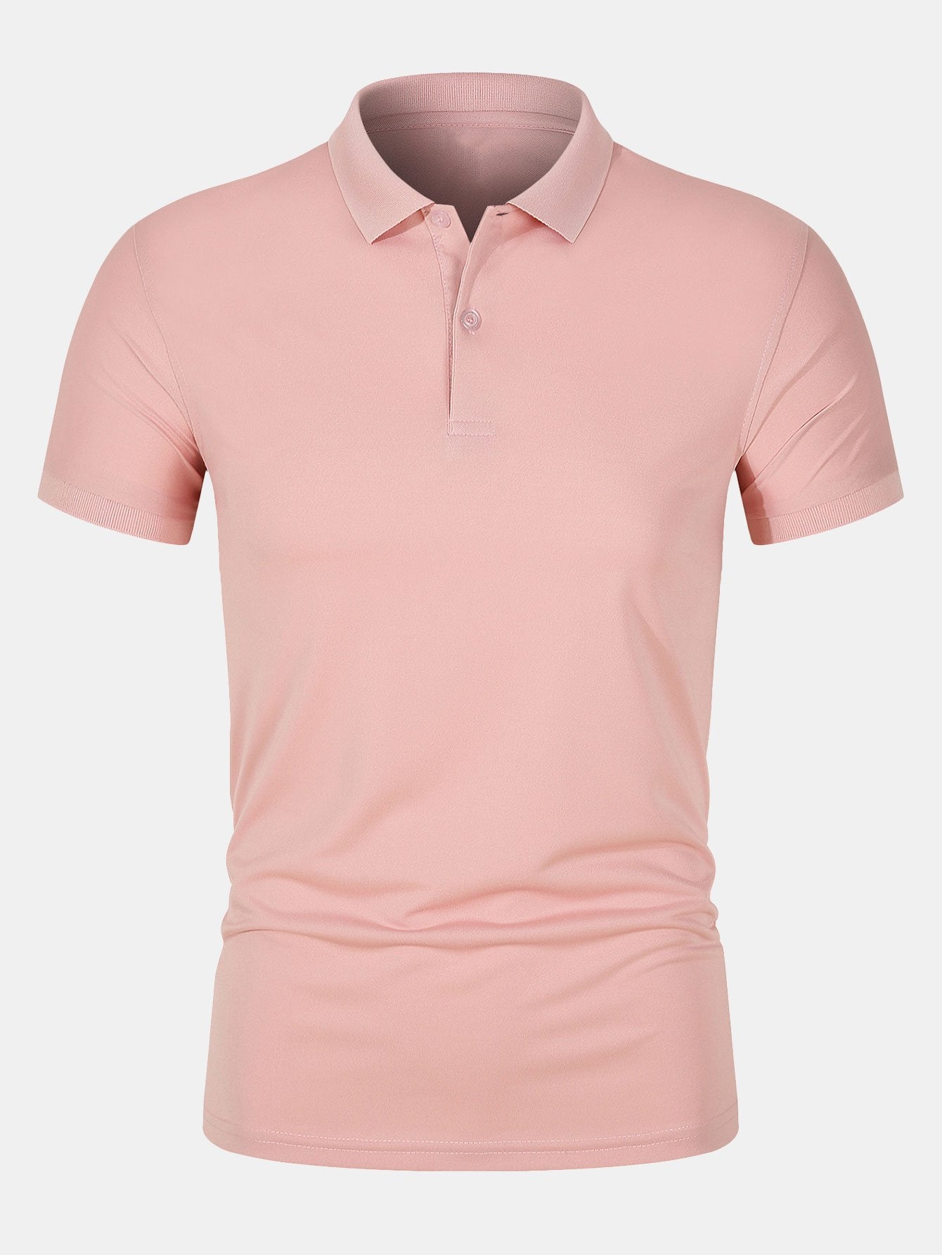 Solid Mesh Polo Shirt-Mitchell Shoes