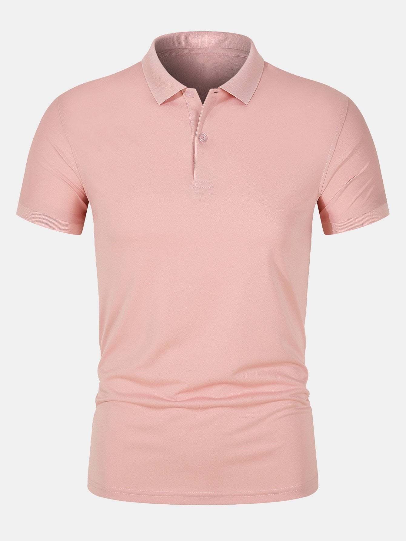 Solid Mesh Polo Shirt-Mitchell Shoes