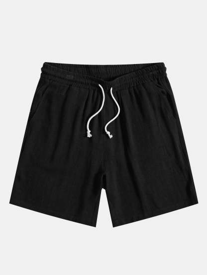 Linen Rayon Blend Shorts-Mitchell Shoes
