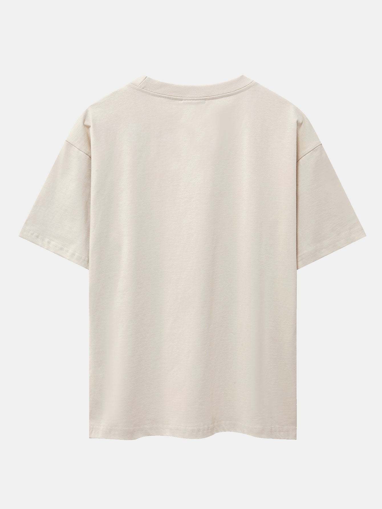 California Print Heavy Weight Drop Shoulder Oversize T-Shirt-Mitchell Shoes