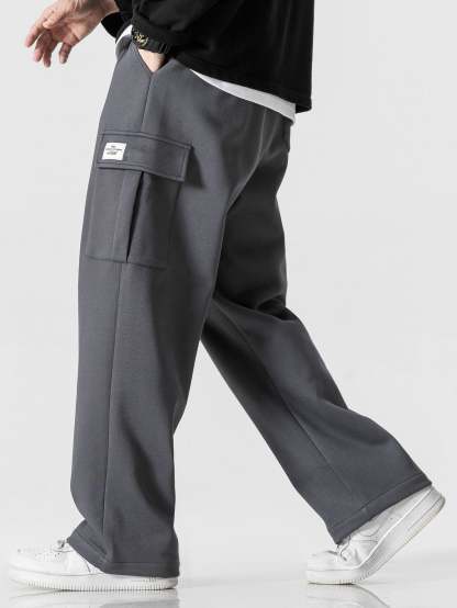 Relax Fit Straight Leg Jersey Cargo Pants-Mitchell Shoes