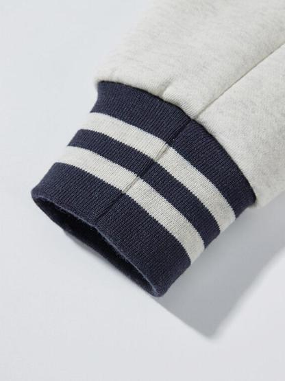 Contrast Baseball Jacket & Jogger Pants-Mitchell Shoes