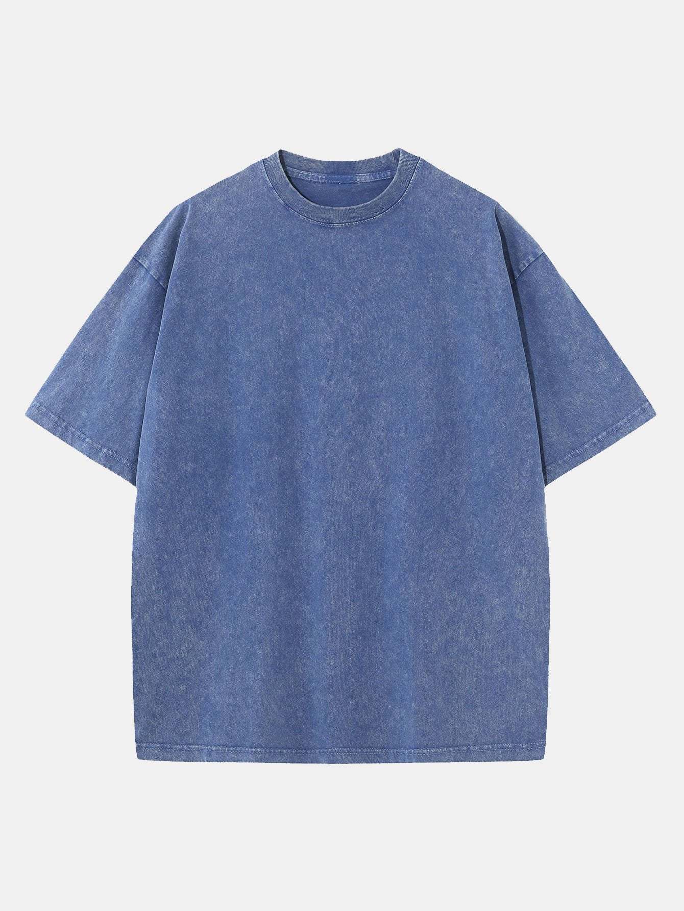 Washed Distressed Drop Shoulder T-Shirt-Mitchell Shoes