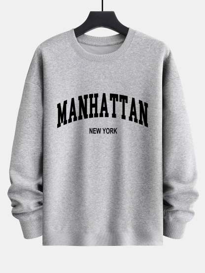 Manhattan Print Relax Fit Sweatshirt-Mitchell Shoes